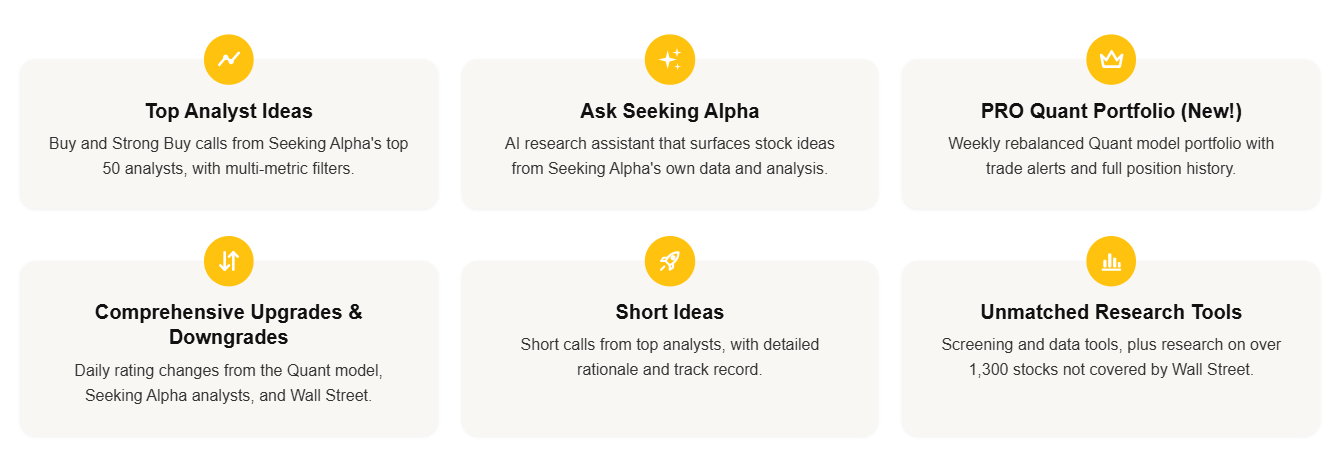 Seeking Alpha PRO Features