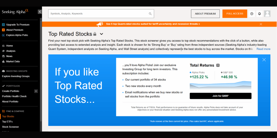 Seeking Alpha Discount